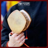  Trống Damaru Mật Tông [Kim Cương Hỷ Lạc] Xuất Xứ Nepal 12x7cm 