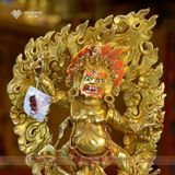  Tượng Kim Cương Thủ Bồ Tát Mật Tông [Kim Cương Hỷ Lạc] Thủ Công Nepal 35Cm 