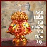  Nến Thần Tài - Nến Sáp Tài Lộc [Kim Cương Hỷ Lạc] Nến Chiêu Tài Đón Lộc Thần Tài- Nến Sáp Giá Rẻ 