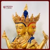  Tôn Tượng Phật Đảnh Tôn Thắng Đài Loan [Kim Cương Hỷ Lạc] Đồng Mạ Vàng Đài Loan 32Cm 