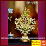  Bát Cát Tường Hợp Nhất, 8 Biểu Tượng Cát Tường [Kim Cương Hỷ Lạc] Hợp Kim Cao Cấp Màu Vàng Size 25cm 