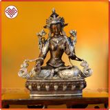  Tượng Phật Mật Tông Chất Liệu Đồng Nạm Bạc [Kim Cương Hỷ Lạc] Tôn Tượng Các Vị Phật Kích Thước 9.5cm 