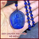  Dây Chuyền Mặt Phật [Kim Cương Hỷ Lạc] Đeo Cổ Lưu Ly 