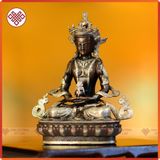  Tượng Phật Mật Tông Chất Liệu Đồng Nạm Bạc [Kim Cương Hỷ Lạc] Tôn Tượng Các Vị Phật Kích Thước 9.5cm 