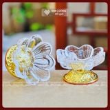  Chén Cúng Dường, Bát Để Đồ Cúng [Kim Cương Hỷ Lạc] Thủy Tinh Size 11x6cm 