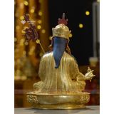  Tượng Liên Hoa Sanh Mật Tông [Kim Cương Hỷ Lạc] Nepal Đồng 