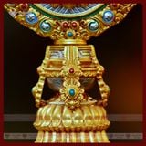  Bộ Bát Cát Tường Mật Tông [Kim Cương Hỷ Lạc] Nhựa Composite Chi Tiết Sắc Nét Siêu Bền 