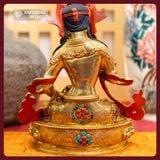  Tượng Phật Kim Cương Tát Đỏa, Tượng Đồng Nepal [Kim Cương Hỷ Lạc] Tượng Kim Cang Tát Đỏa 24cm 