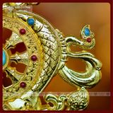  Bát Cát Tường Hợp Nhất, 8 Biểu Tượng Cát Tường [Kim Cương Hỷ Lạc] Hợp Kim Cao Cấp Màu Vàng Size 25cm 