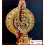  Tượng Phật Thiên Thủ Thiên Nhãn Mật Tông [Kim Cương Hỷ Lạc] Đồng Nepal 