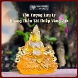  Tôn Tượng Hoàng Thần Tài Chất Liệu Lưu Ly Cao Cấp [Kim Cương Hỷ Lạc] Tượng Thờ Lưu Ly Mật Tông 