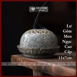  Lư Gốm Xông Trầm Hương - Lư Đốt Trầm, Lư Xông [Kim Cương Hỷ Lạc] Lư Gốm Sứ Cao Cấp Họa Tiết Đẹp 
