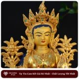  Tượng Phật Tara Xanh Mật Tông - Green Tara [Kim Cương Hỷ Lạc] 33Cm Nepal 