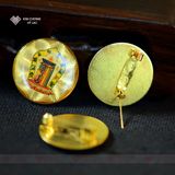  Biểu Tượng Phật Giáo Mật Tông [ Kim Cương Hỷ Lạc] Dùng Cài Áo Mang Lại Bình An 