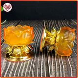  Chân Đèn [Kim Cương Hỷ Lạc] Lưu Ly Đế Hợp Kim 