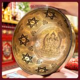  Chuông Xoay Thủ Công Nepal - Chuông Xoay Họa Tiết Hình Phật [Kim Cương Hỷ Lạc] Chuông Xoay Tây Tạng 