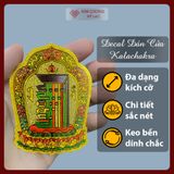  Decal Dán Cửa Kalachakra, Miếng Dán Kim Cang Thời Luân [Kim Cương Hỷ Lạc] Thịnh Vượng Và Bình An 