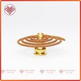  Đế Cắm Nhang Vòng Bằng Đồng Đặc, Đặt Hương Cây Mật Tông [Kim Cương Hỷ Lạc] Hình Hồ Lô 