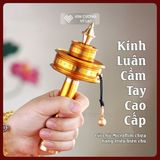  Kinh Luân Cầm Tay Om Mani Pad Me Hum [Kim Cương Hỷ Lạc] Hợp Kim Cao Cấp Lõi Chú Microflim 