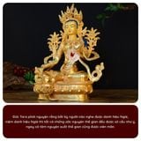  Tượng Phật Tara Xanh Mật Tông - Green Tara [Kim Cương Hỷ Lạc] 33Cm Nepal 