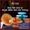  Bộ Đĩa Thờ Lưu Ly Đĩa Thờ Trưng Hoa Quả [Kim Cương Hỷ Lạc] Bộ Đĩa Thờ Cúng Lưu Ly Nhiều Kích Thước 