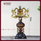  Bát Bảo Cát Tường -Bát Cát Tường Lưu Ly Cao Cấp [Kim Cương Hỷ Lạc] Bộ Bát Cát Tường Cúng Dường 13cm 