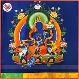  Rèm Mật Tông Rèm Quây Bàn Thờ, Trang Trí Bàn Thờ [Kim Cương Hỷ Lạc] Hình 21 Vị Tara 