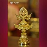  Thất Bảo Luân Vương, Bộ Thất Bảo Cúng Phật Mật Tông [Kim Cương Hỷ Lạc] Hợp Kim Vẽ Màu 17Cm 