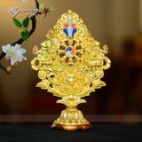  Thất Bảo Hợp Nhất Đồ Thờ Cúng Mật Tông[ Kim Cương Hỷ Lạc] Hợp Kim 