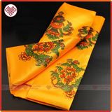  Khăn Khata Bát Cát Tường [Kim Cương Hỷ Lạc] Vẽ Màu 150X28Cm 