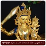  Tượng Phật Văn Thù Sư Lợi Bồ Tát Mật Tông [Kim Cương Hỷ Lạc] Nepal 33Cm 