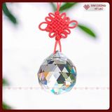  Quả Cầu Treo Pha Lê Phong Thủy [Kim Cương Hỷ Lạc] Độ Trong Suốt Rất Cao, Size 4 - 5 - 6 - 7 - 8 Cm 