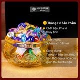  Thỏi Vàng Tài Lộc Thần Tài [Kim Cương Hỷ Lạc] Thỏi Vàng Pha Lê Ngũ Sắc- Thu Hút Tài Lộc May Mắn 