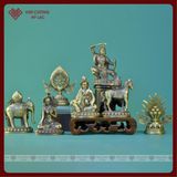  Bộ Thất Bảo Hợp Kim, Thất Bảo Luân Vương Vẽ Màu [Kim Cương Hỷ Lạc] Chất Lượng Cao 8cm 