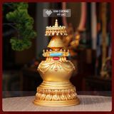  Bảo Tháp Mật Tông Đồng Cao Cấp [Kim Cương Hỷ Lạc] Bảo Tháp Cúng Dường Mật Tông, Trang Trí Ban Thờ 