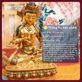  Tượng Phật Kim Cương Tát Đỏa, Tượng Đồng Nepal [Kim Cương Hỷ Lạc] Tượng Kim Cang Tát Đỏa 24cm 