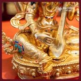  Tượng Diệu Âm Thiên Nữ 25CM - Chế Tác Thủ Công Nepal [Kim Cương Hỷ Lạc] Tượng Phật Mật Tông Đồng 