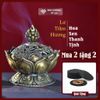  Lư Xông Trầm - Lư Đốt Hương Trầm Mật Tông [Kim Cương Hỷ Lạc] Hình Hoa Sen Cổ Điển Mẫu Mới Loại Mới 