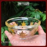  Chén Pha Lê Cúng Nước, Bát Cúng Phật Bát Cát Tường [Kim Cương Hỷ Lạc] Pha Lê Cao Cấp 