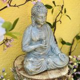  Tượng Phật A Di Đà Mật Tông [Kim Cương Hỷ Lạc] Để Bàn, Để Ô Tô, Tượng Decor Ngoài Trời 24Cm 