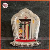  Biểu Tượng Kalachakra Dán Trang Trí Ban Thờ Mật Tông [Kim Cương Hỷ Lạc] Nhựa 15Cm 