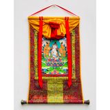 Thangka Tranh Phật Mật Tông [Kim Cương Hỷ Lạc] May Hoàn Thiện 