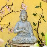  Tượng Phật A Di Đà Mật Tông [Kim Cương Hỷ Lạc] Để Bàn, Để Ô Tô, Tượng Decor Ngoài Trời 24Cm 