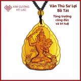  Dây Chuyền Mặt Phật [Kim Cương Hỷ Lạc] Đeo Cổ Lưu Ly 