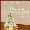  Tháp Xá Lợi Thủy Tinh Trong Suốt [Kim Cương Hỷ Lạc] Cao 12Cm 