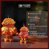  Nến Thần Tài - Nến Sáp Tài Lộc [Kim Cương Hỷ Lạc] Nến Chiêu Tài Đón Lộc Thần Tài- Nến Sáp Giá Rẻ 