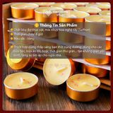  Nến Bơ Nhụy Hoa Nghệ Tây Cao Cấp Cháy 4 Giờ [Kim Cương Hỷ Lạc] Nến Bơ Saffron- Không Khói- Không Mùi 