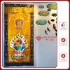  Rèm Cửa Trang Trí Ban Thờ Mật Tông [Kim Cương Hỷ Lạc] Torma - Kalachakra Nền Vàng 