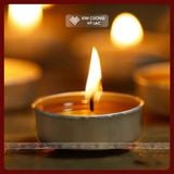  Nến Bơ Thực Vật Không Khói 100 Viên, Nến Xin Xin Hong An Toàn [Kim Cương Hỷ Lạc] 1 - 2 - 4 Giờ 