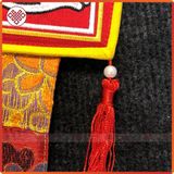  Phướn Bát Cát Tường Mật Tông [Kim Cương Hỷ Lạc] 150x25cm Gấm Lụa 